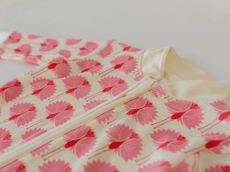 Kurta Footie in peacock pattern