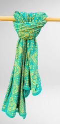 Bamboo Swaddle Blanket in Green Diamond - En Route Designs