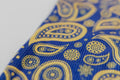 Bamboo Swaddle Blanket in Blue Paisley - En Route Designs