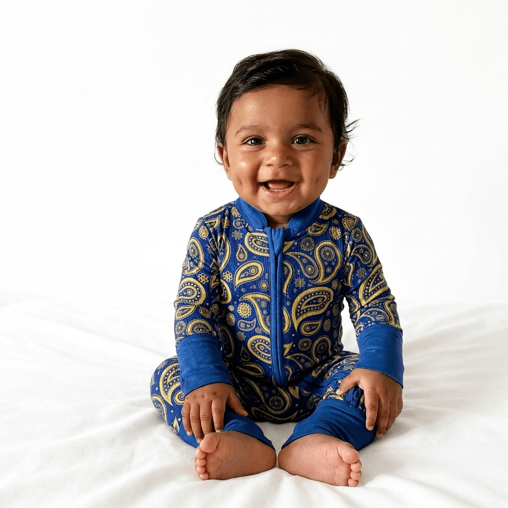 Blue Paisley - En Route Designs