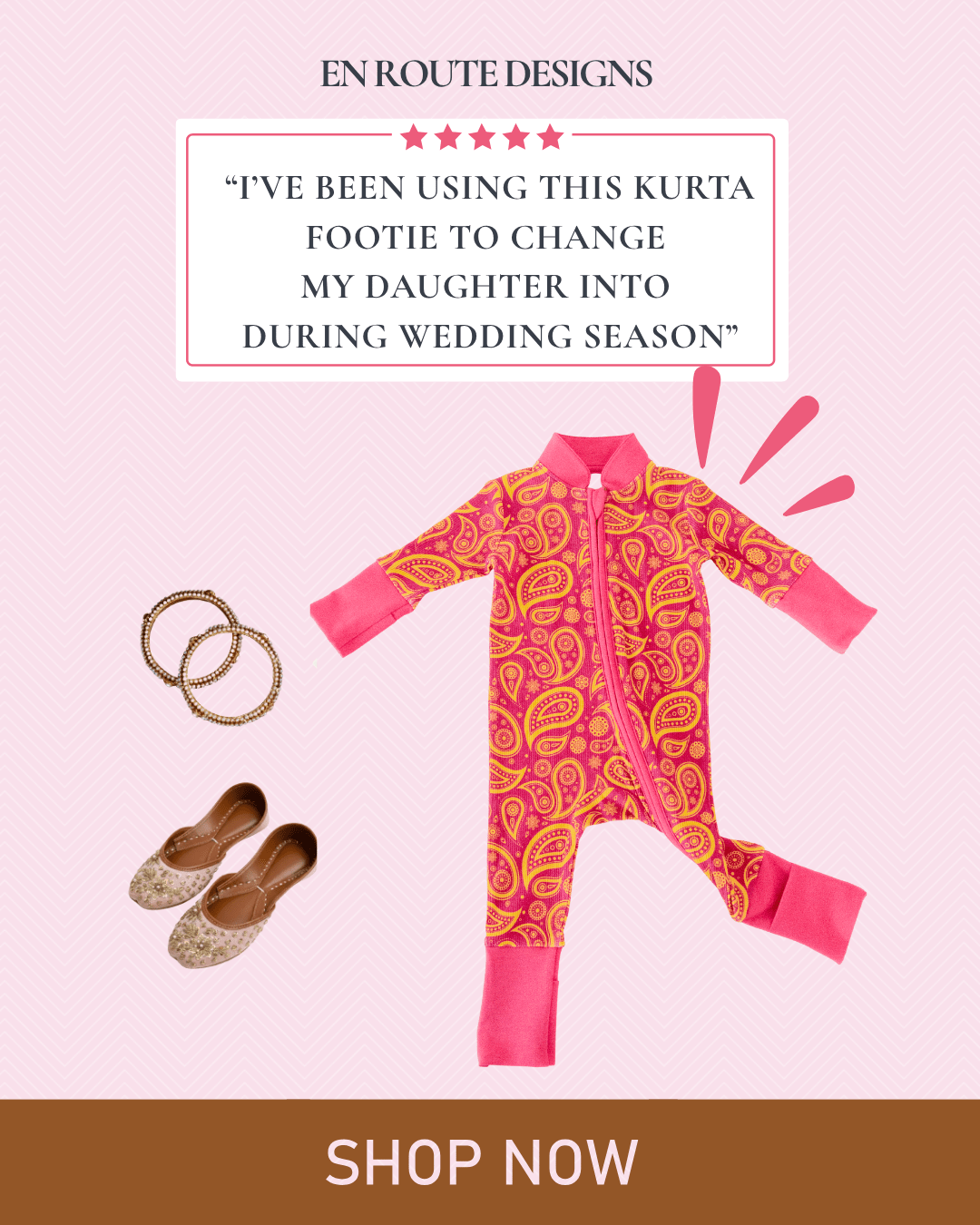 Pink Paisley - En Route Designs